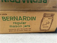 12 Vtg. Bernardin Mason Jars