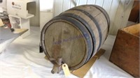 Wooden keg with wooden spicket