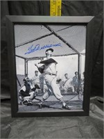 Ted Williams Signed 8 x 10 Photo Framed