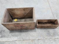 Western Super X wood box& cheese box