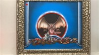 DRAGON PAINTING SIGNED & FRAMED 25X29