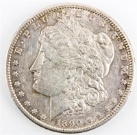 Coin 1890-CC Morgan Silver Dollar Choice!