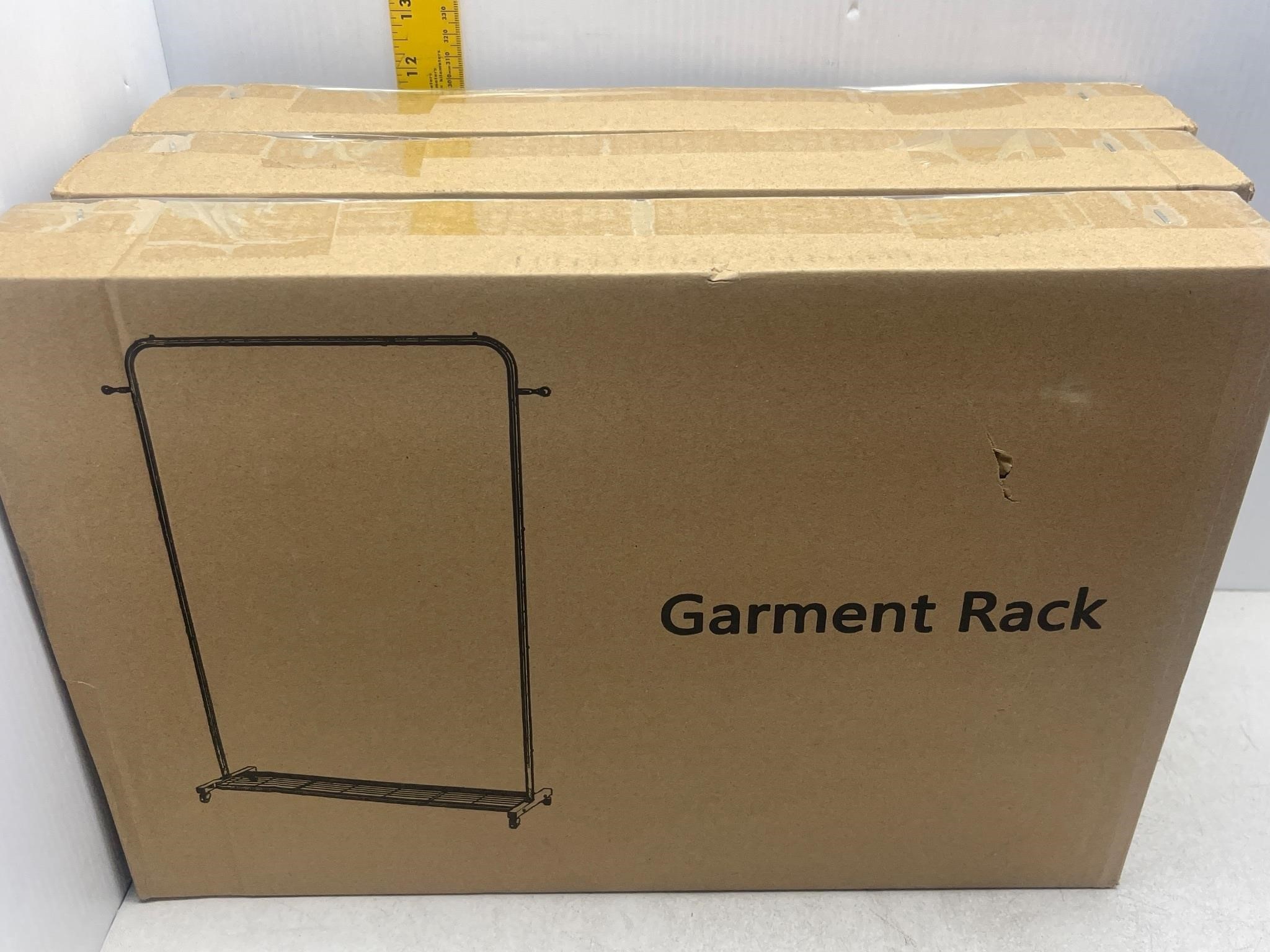 3-NIB BLACK GARMENT RACK IN BOX