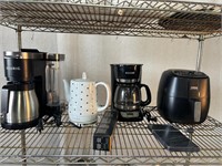 2pc Coffee Makers, Electric Kettle, Air Fryer