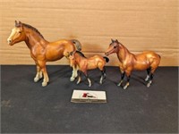 3 Breyers horses