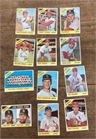 12 1966 Topps St Louis Cardinals baseball cards