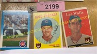 3 Chicago Cubs cards