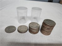 31 Eisenhower Coin lot. 1971, 72, 74, 76