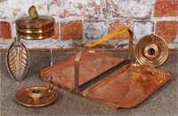 5 Pc group of Chase Art Deco Copperware, incl a