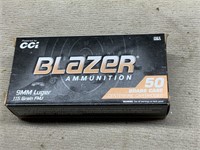 BLAZER 9 MM LUGER FMJ  BRASS CASE