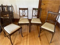 4 Dining room chairs- need to be reupholstered
