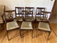 6 Dining room chairs- need to be reupholstered &