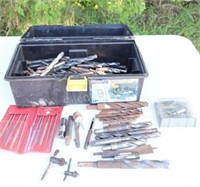 Tool Box w Large Selection of Drills - All Sizes