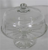 Cake Plate with Dome 10" tall