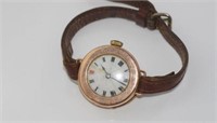 Vintage 9ct gold cased wristwatch