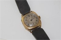 Vintage 9ct gold cased wristwatch