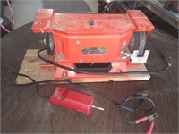 6 inch bench grinder + 12volt chainsaw sharpener