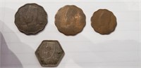 4 Egyptian Coins