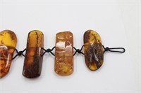 Large Natural Amber Beaded Bracelet