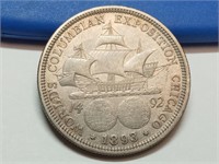 OF) 1893 Columbian exposition silver half dollar