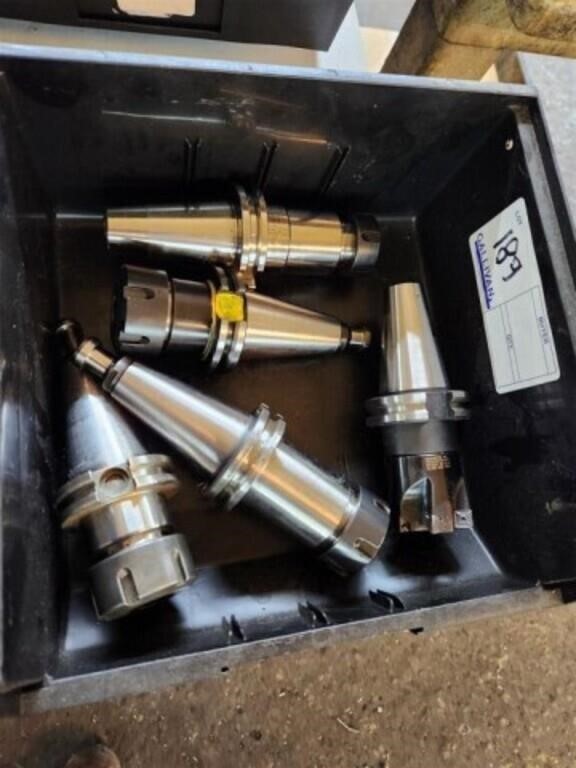 GROUP OF (5) CAT40 TOOL HOLDERS, TG75-2.75",