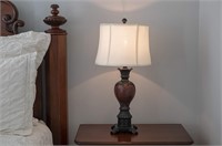 $44 Decor Therapy Louise Table lamp, Bronze/Red