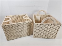 NEW Brightroom Woven Baskets (x2)