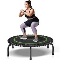 40" Foldable Fitness Trampoline, Silent Bungees