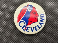 1950s MLB Pin Back Button Cleveland Indians