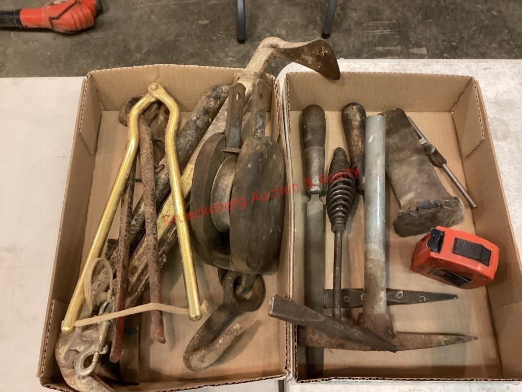 2 Flats of Assorted Hand Tools