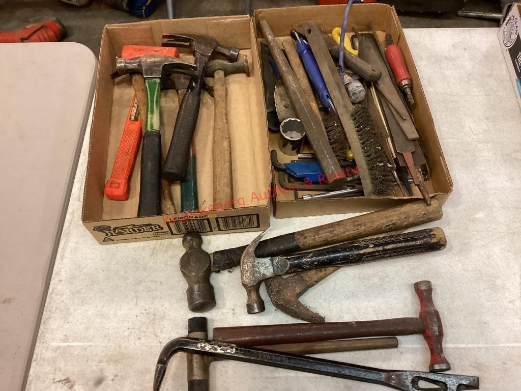 2 Flats of Assorted Hand Tools