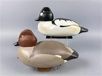 Lynn Johnston Pair of Goldeneye Duck Decoys, St.