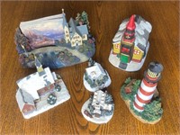 Church & Lighthouse Figurines