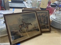 2 small vintage pictures