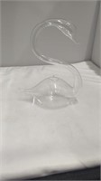 Delicate Hand Blown Glass Swan