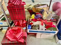Ribbons gift boxes Christmas wrapping etc