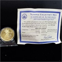 1933 Gold Double Eagle Proof w/Certificate