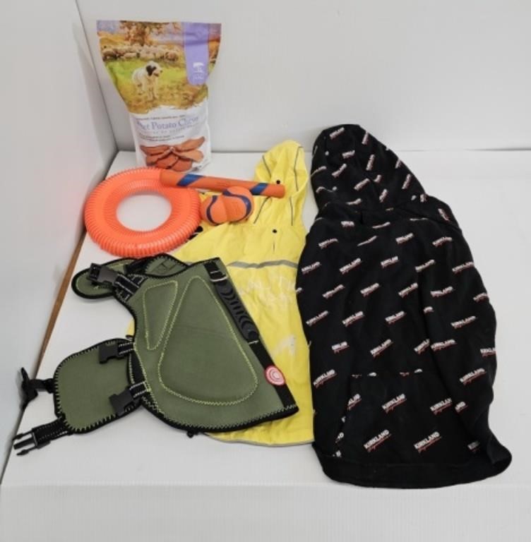 DOG LOT - CHEWS, RAIN COAT, LIFE JACKET, SWEATER