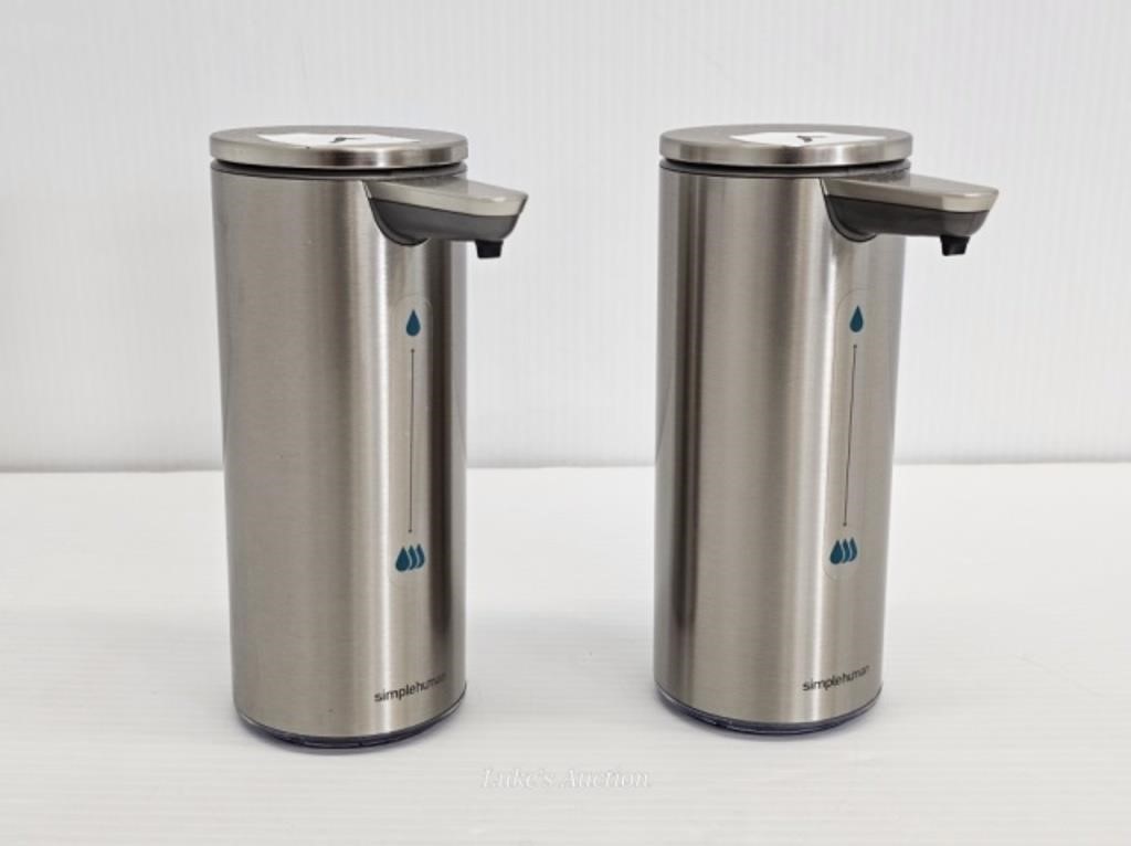 PAIR OF SIMPLE HUMAN TOUCHLESS DISPENSERS