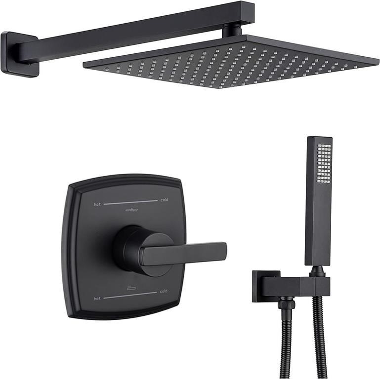 Black Shower Faucet Set