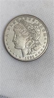 1921-S Morgan silver dollar, polished