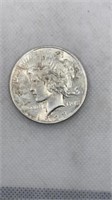 1923 Peace silver dollar, polished