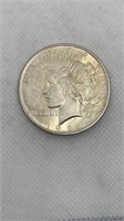 1922 Peace silver dollar, polished