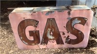 Awesome Vintage Double Sided “GAS” Sign
