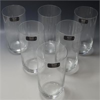 RIEDEL CRYSTAL AUSTRIA SET 6 DRINKING GLASSES NEW