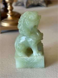 Antique Chinese Carved Jade Foo Dog
