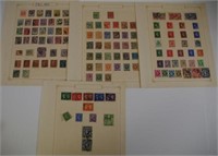 Collection early English postage stamps