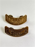 2-Vintage Metal Harley Davidson Pins