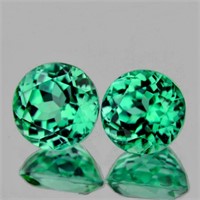 Natural Paraiba Green Blue Apatite Pair {Flawless-