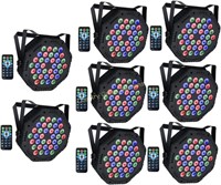 36 LED RGB DJ Stage Lights-8 Pack